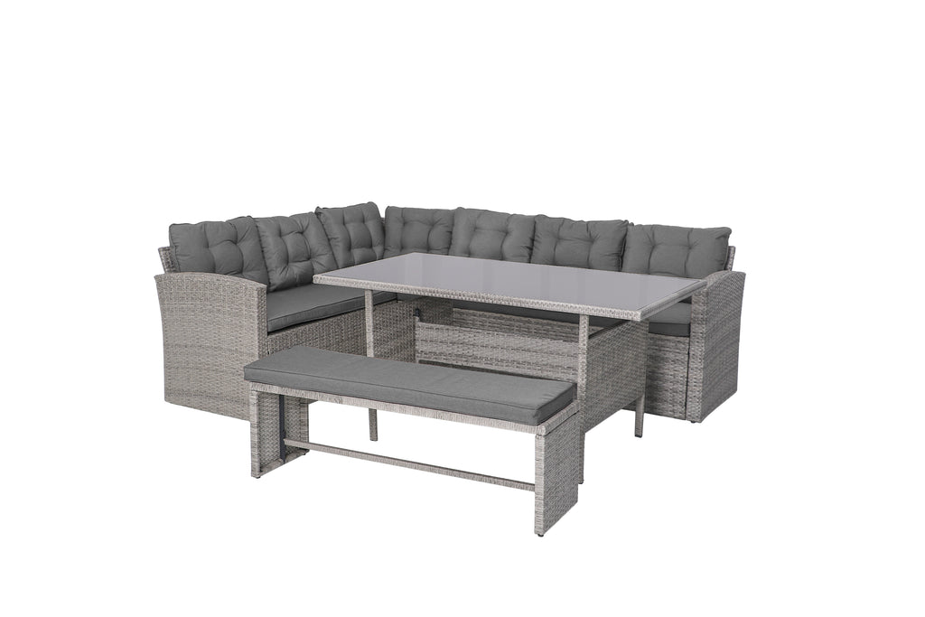 Nine Seater Outdoor Corner Dining Set