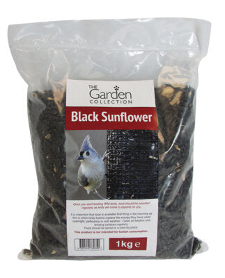 Love Nature 1kg Black Sunflower Seed Bag