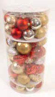 70 Piece Christmas Bauble Set