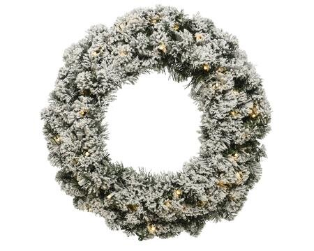 Battery Operated Imperial Snowy Wreath