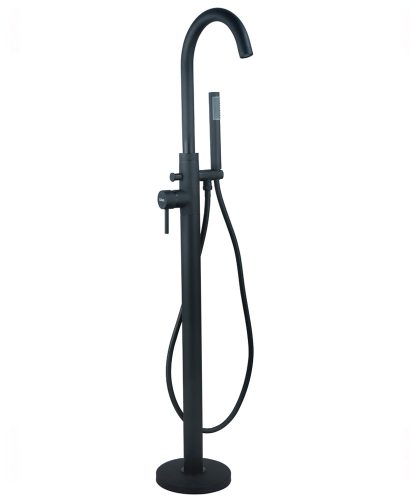 Harrow Black Floor Standing Bath Shower Mixer (BLKH001)