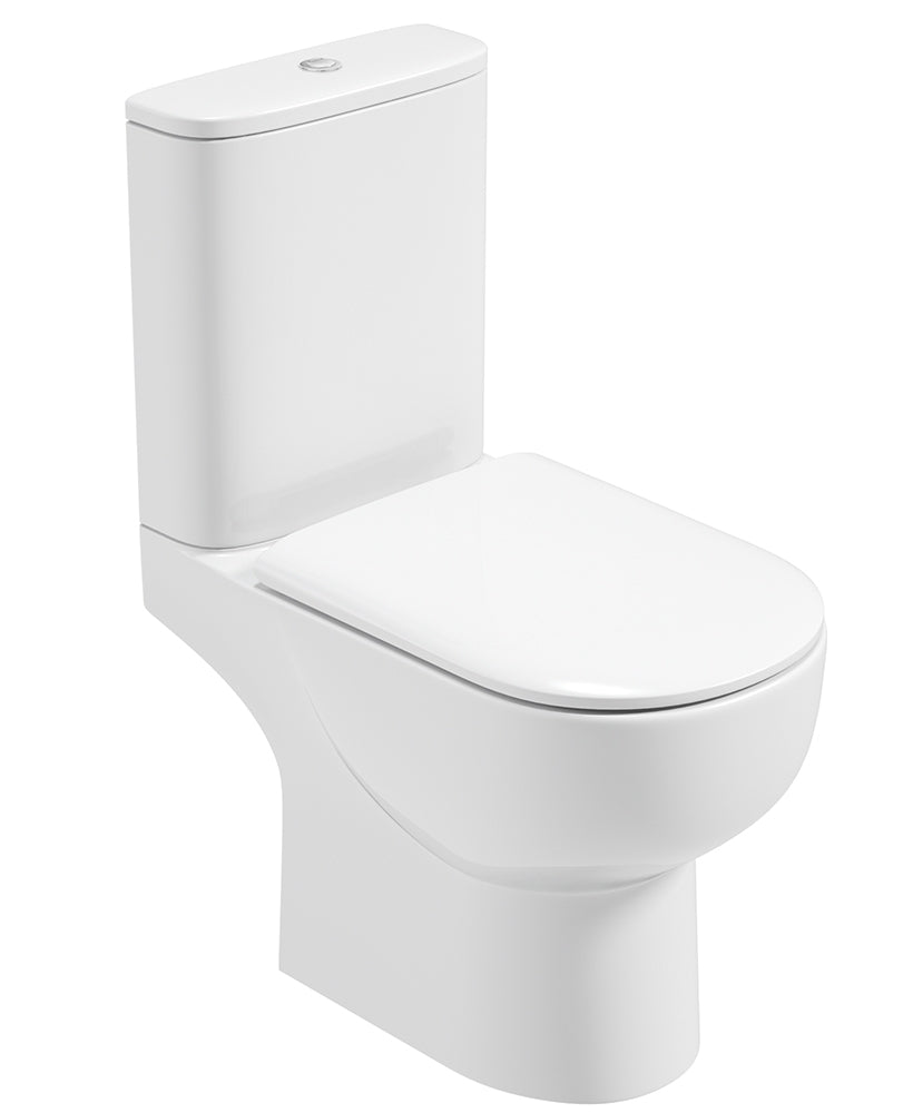 Verona Close Coupled Rimless WC-Soft Close Seat (VERCC06)