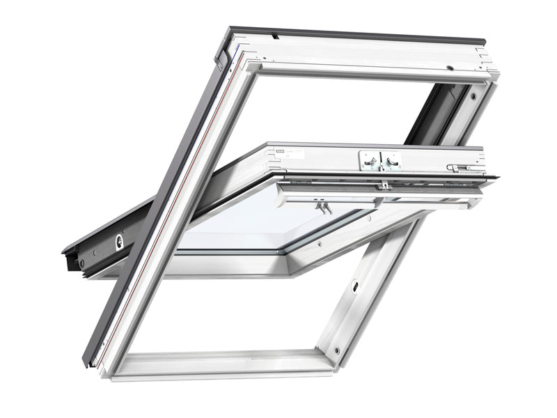Velux White Painted Centre Pivot Roof Window - 114X118CM