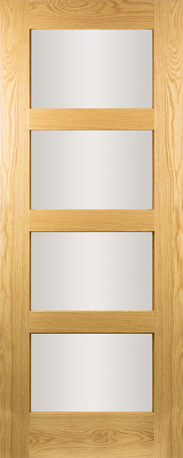 Seadec-Oak-Oak-Columbus-Clear-4-Panel-Door